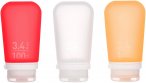 humangear GoToob+ 3er Pack - 3 x 100 ml Tube transparent-rot-orange