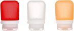 humangear GoToob+ 3er Pack - 3 x 53 ml Tube transparent-rot-orange