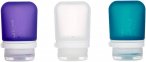 humangear GoToob+ 3er Pack - 3 x 53 ml Tube transparent-violett-türkis