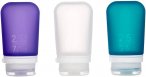 humangear GoToob+ 3er Pack - 3 x 74 ml Tube transparent-violett-türkis