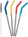 klean kanteen 4 Steel Straw Ø 8 mm lang - Edelstahl-Trinkhalme multicolor