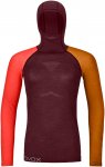 Ortovox Women's 120 Competition Light Hoody - Langarmshirt mit Kapuze winetastin