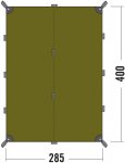 Tatonka Tarp 4 - Zeltplane light olive