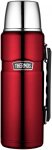 Thermos King - 1,2 Liter Isolierflasche edelstahl rot