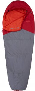The North Face Aleutian 55/13 Regular - Sommerschlafsack cardinal red-zinc grey rechts