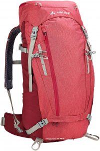 VAUDE Women's Asymmetric 38+8 - Trekkingrucksack indian red