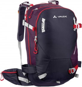 VAUDE Women's Nendaz 24 - Frauen-Skitourenrucksack elderberry