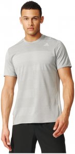Adidas Herren Laufshirt Supernova Short Sleeve Grau - B43384