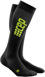 CEP Damen Kompressionssocke Run Ultralight Socks - schwarz-grün