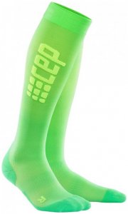 CEP Damen Kompressionssocke Run Ultralight Socks - viper-grün