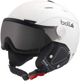 Bollé Backline Visor Premium Skihelm soft white & black/modulator silver visor Gr. L (59-61 cm)