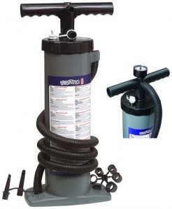 Bravo 6M 2x2,5 Liter Doppelhub Luftpumpe mit Manometer
