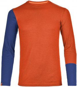 Ortovox 185 Merino rock´n´wool Long Sleeve Men crazy orange Gr. M