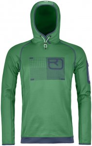 Ortovox Merino Fleece Logo Hoody Men irish green Gr. L