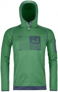 Ortovox Merino Fleece Logo Hoody Men irish green Gr. M