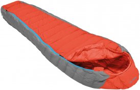 Vaude Cheyenne 200 Daunen Mumienschlafsack orange RV links