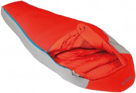 Vaude Cheyenne 500 Daunen Mumienschlafsack orange RV links
