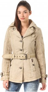 khujo Tampa Biker - Jacke für Damen - Beige - S