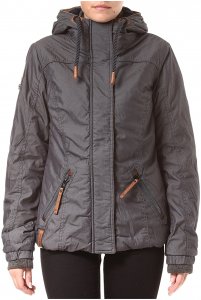 NAKETANO Mädchen furzen Rosenduft - Jacke für Damen - Grau - S
