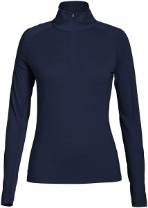 SUPER.NATURAL Base 1/4 Zip 175 - Funktionsunterwäsche für Damen - Blau - L