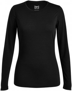 SUPER.NATURAL Base 140 - Langarmshirt für Damen - Schwarz - L