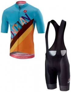 Castelli Set Giro d'italia 2018 Herren - Radtrikot Zoncolan + Radhose, Gr. S