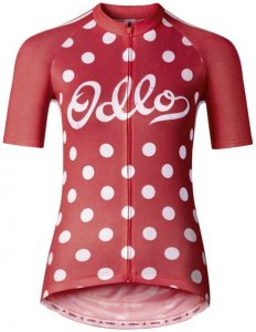 Odlo Ride Stand-up collar s/s full zip Damen-Radtrikot, Gr. XL
