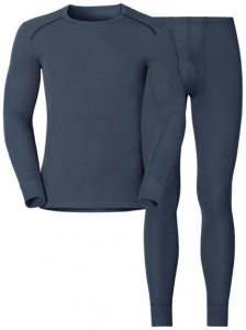 Odlo Set Shirt l/s Pants WARM - Sportunterwäsche-Komplet, Gr. S