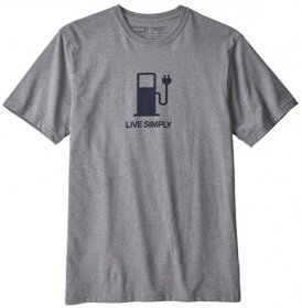 Patagonia Live Simply Power Responsibili - T-Shirt Trekking - Herren, Gr. XL