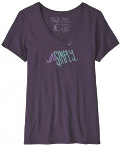 Patagonia Live Simply Organic - T-Shirt Bergsport - Damen, Gr. XS