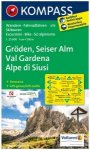 Kompass Karte N.076: Gröden, Seiser Alm 1:25.000