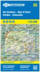 Tabacco Karte N.05 Val Gardena-Alpe di Siusi / Gröden-Seiseralm - 1:25.000