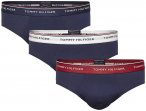 TOMMY HILFIGER 3 Pack Brief - Slip - Herren, Gr. S