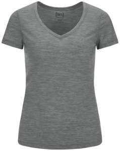 Super.Natural W Base V-Neck Tee 140 - T-Shirt - Damen, Gr. M