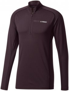 adidas Performance Herren Laufshirt "Terrex Trace Rocker 1/2 Zip" Langarm, schwarz, Gr. L