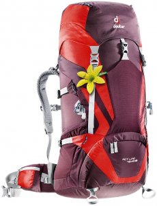 Deuter Damen Tourenrucksack ACT Lite 45 + 10 SL, rot, Gr. 45