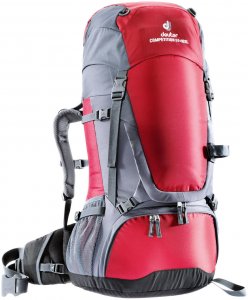 Deuter Damen Trekkingrucksack Competition 55+10, rot, Gr. 55