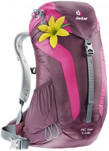 Deuter Damen Wanderrucksack / Tagesrucksack "AC Lite 14 SL", beere, Gr. 14