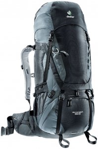Deuter Trekkingrucksack "Aircontact 55+10", schwarz, Gr. 55