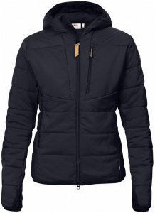 FJÄLL RÄVEN Damen Isolationsjacke / Thermojacke mit Kapuze "Keb Padded Hoodie W", nachtblau, Gr. M