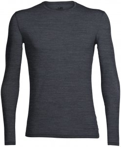 Icebreaker Herren Funktionsunterhemd / Langarmshirt "Men's Anatomica Long Sleeve Crewe", anthrazit m