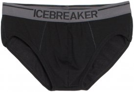 Icebreaker Herren Funktionsunterhose / Slip "Men´s Anatomica Briefs", schwarz, Gr. S
