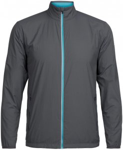 Icebreaker Herren Windjacke "Incline Windbreaker", dunkelgrau, Gr. M