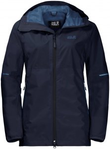 Jack Wolfskin Damen Regenjacke "Sierra", nachtblau, Gr. XL