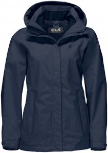 Jack Wolfskin Damen Wanderjacke / Trekkingjacke "Seven Lakes Jacket", nachtblau, Gr. S