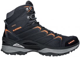 Lowa Herren Leichtwanderschuhe "Innox GTX Mid", schwarz/orange, Gr. 41EU