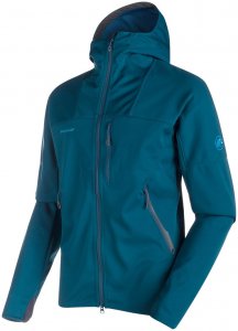 Mammut Herren Softshelljacke mit Kapuze Ultimate Hoody Men, rauchblau, Gr. XXL
