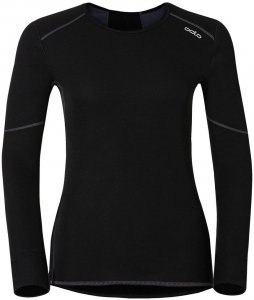 Odlo Damen Funktionsunterhemd L/S Crew Neck X-Warm, schwarz, Gr. XL