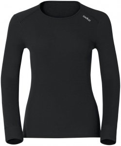 Odlo Damen Unterwäscheoberteil Shirt Crew Neck Warm, schwarz, Gr. L