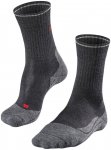 FALKE Damen Trekking Socken "TK2 Wool Silk", anthrazit, Gr. 37/38
